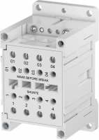 Блок TC-TH35-VL Клеммный для цепей напряжения, контакт до разрыва, монтаж на динрейку ТН35, винтовые клеммы