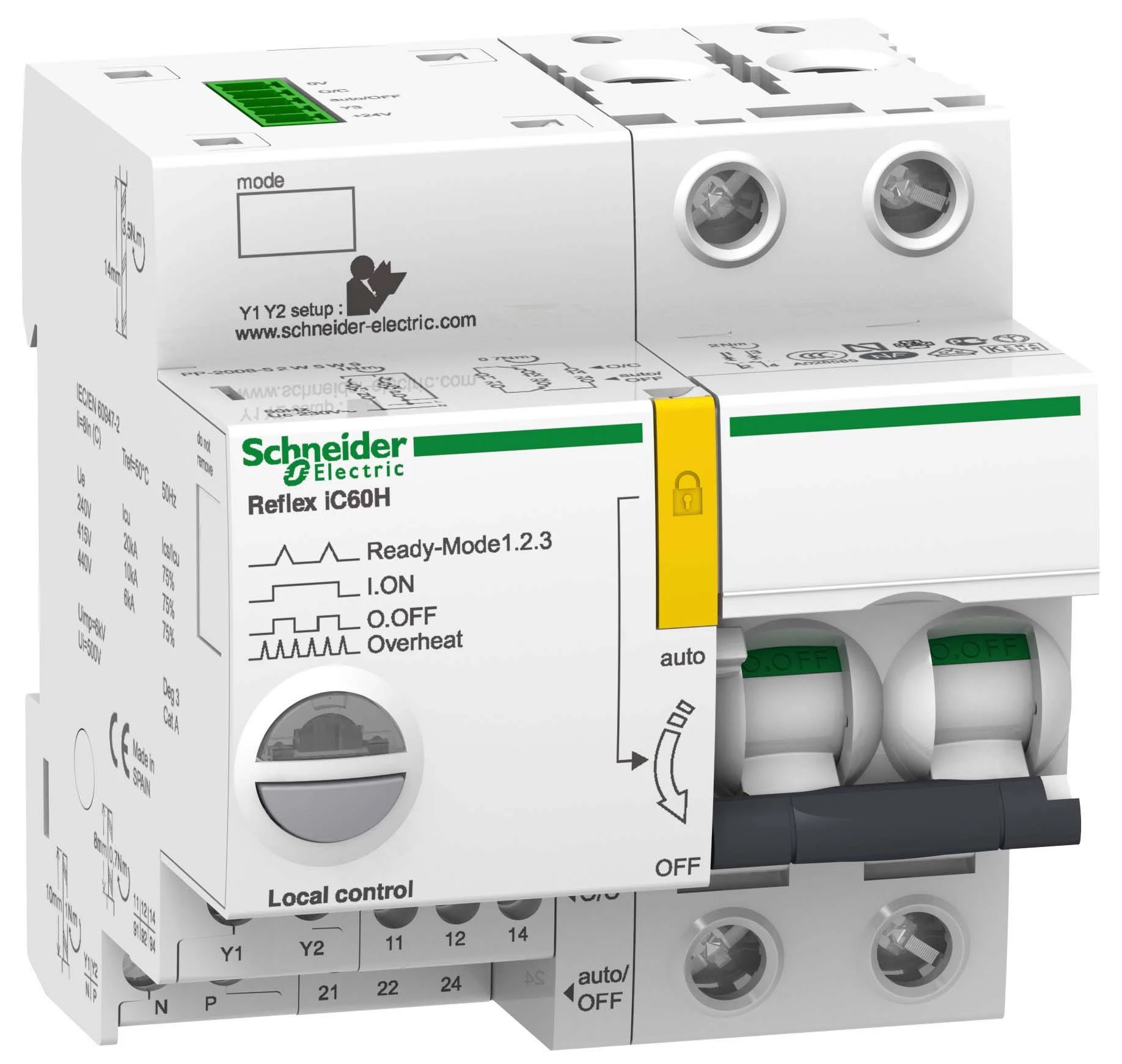 АВТ. ВЫКЛ. REFLEX iC60H 2П 25A C Ti24