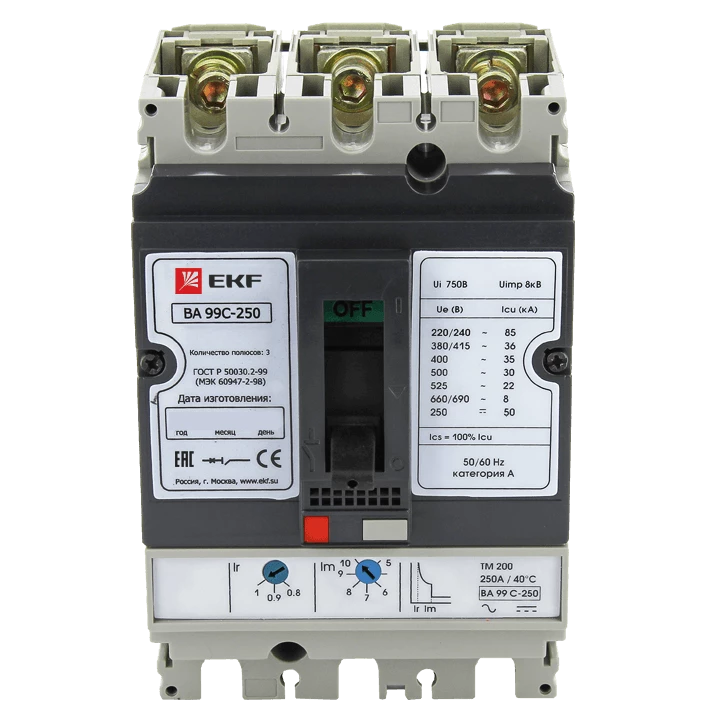 Выключатель автоматический ВА-99C (Compact NS) 250/225А 3P 45кА EKF PROxima