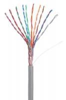 Кабель NETLAN U/UTP 10 пар, Кат.5 (Класс D), 100МГц, одножильный, BC (чистая медь), внутренний, PVC нг(B), серый, 305м