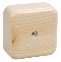Коробка КМ41206-04 распаячная для о/п 50х50х20 мм сосна (4 клеммы 3мм2)