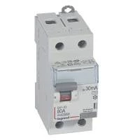 Двухполюсное устройство защитного отключения DX3 2П 80А 30мА-AC
