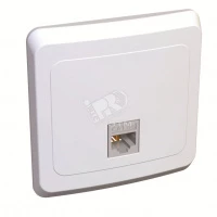 Компьютерная розетка ЭТЮД RJ45 кат.5e, Россия, белый