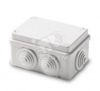 Коробка распаячная герметичная с вводами IP55 153х110х66мм ШхВхГ