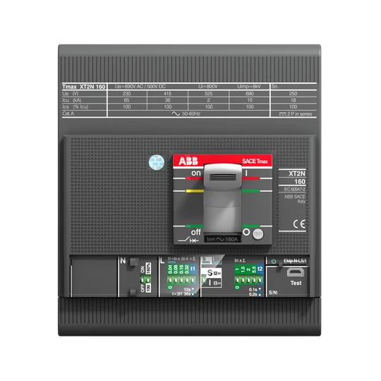 Выключатель автоматический XT2L 160 Ekip LSI In=100A 4p F F