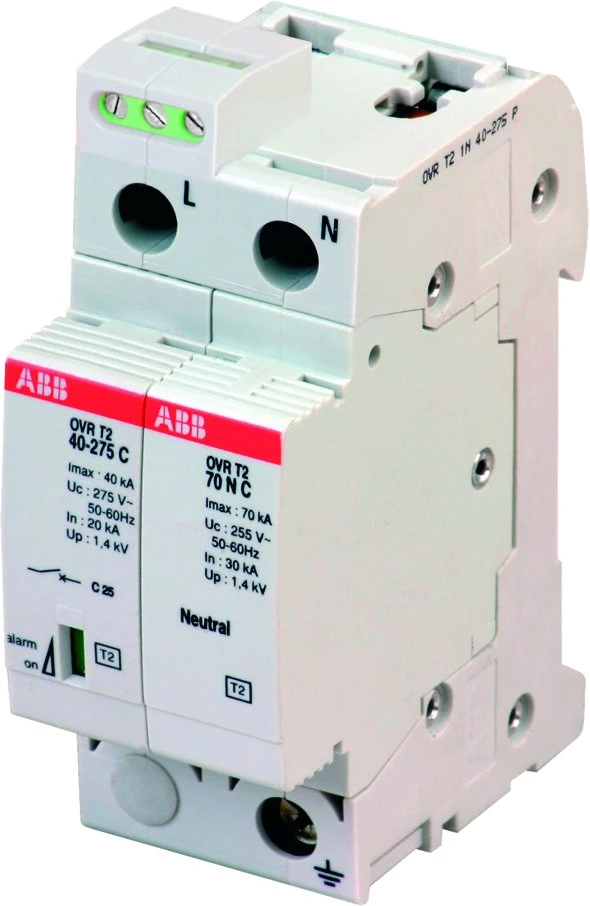 Ограничитель перенапряжения OVR T2 1N 70 275s P TS ABB 2CTB803952R0100