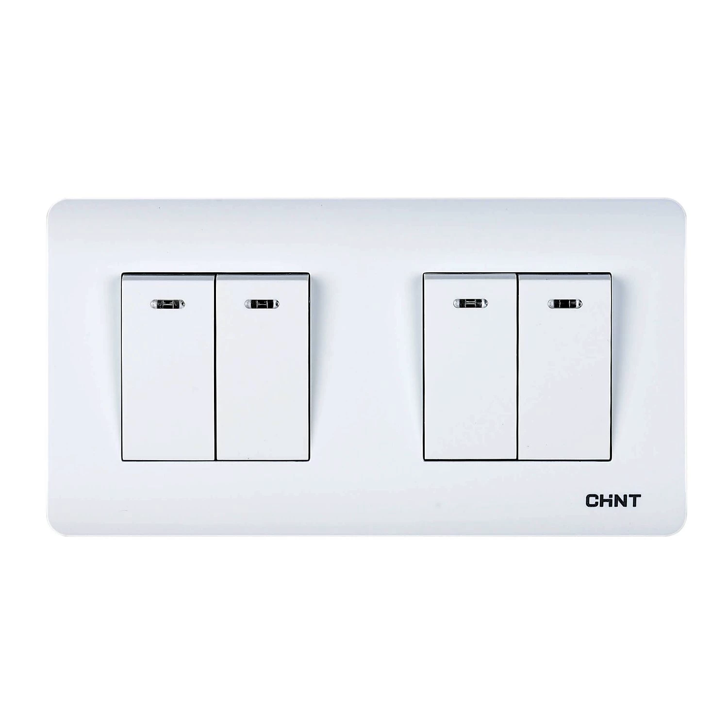 4-клавишный выключатель с LED-подсветкой 10А 250В (CHINT)