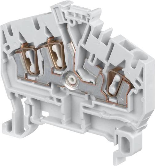 Клемма пружинная D2,5/5,I,3L 2,5мм,кв, серая