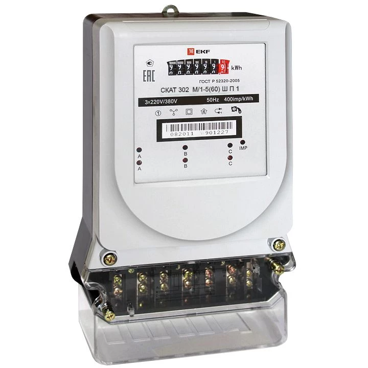 Электросчетчик СКАТ 301М/1-4 Ш Р2 5(50)A EKF PROxima