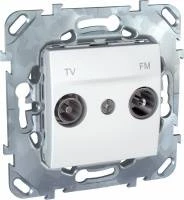 TV/FM РОЗЕТКА ОДИНОЧНАЯ БЕЛЫЙ
