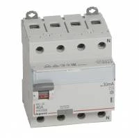 Четырехполюсное устройство защитного отключения DX3 4П 40А AC 30мА N справ