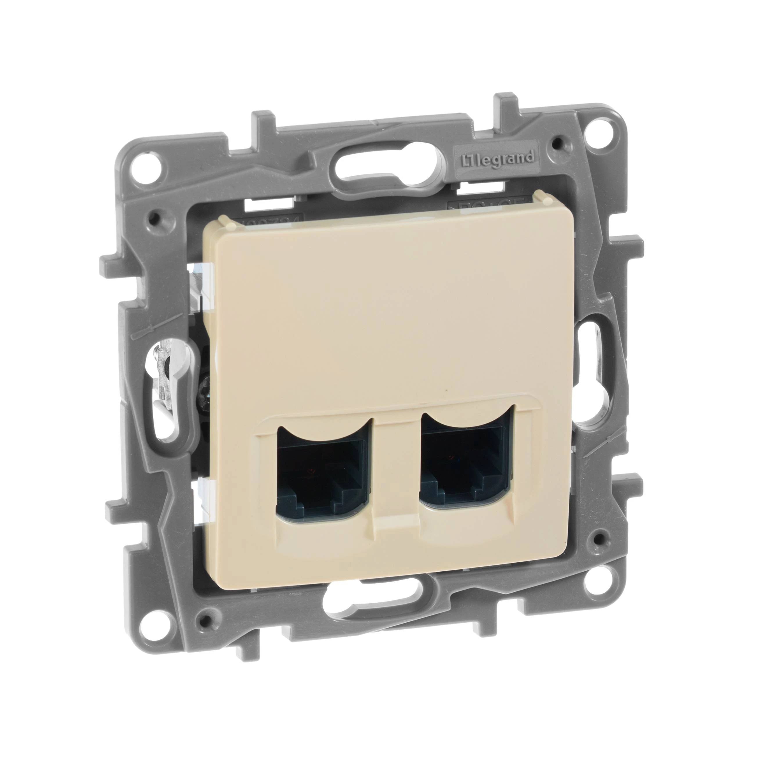 Компьютерная розетка ETIKA 2ХRJ45 6 UTP СЛНК
