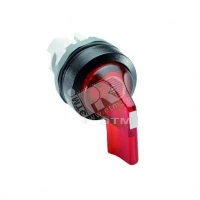 Переключатель M3SS5-21R (длинная ручка) красный 3-х позиционный с подсветкой (только корпус) с возвратом в среднее положение