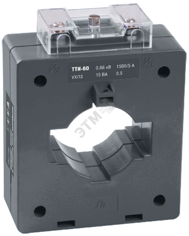 Трансформатор тока ТТИ-60 750/5А 15ВА класс 0,5S IEK