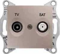 TV/SAT розет. проходная, титан SDN3401268