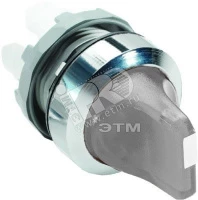 Переключатель M3SS2-21C (короткая ручка) прозрачный 3-х позицион ный с подсветкой (только корпус) с возвратом в среднее положение