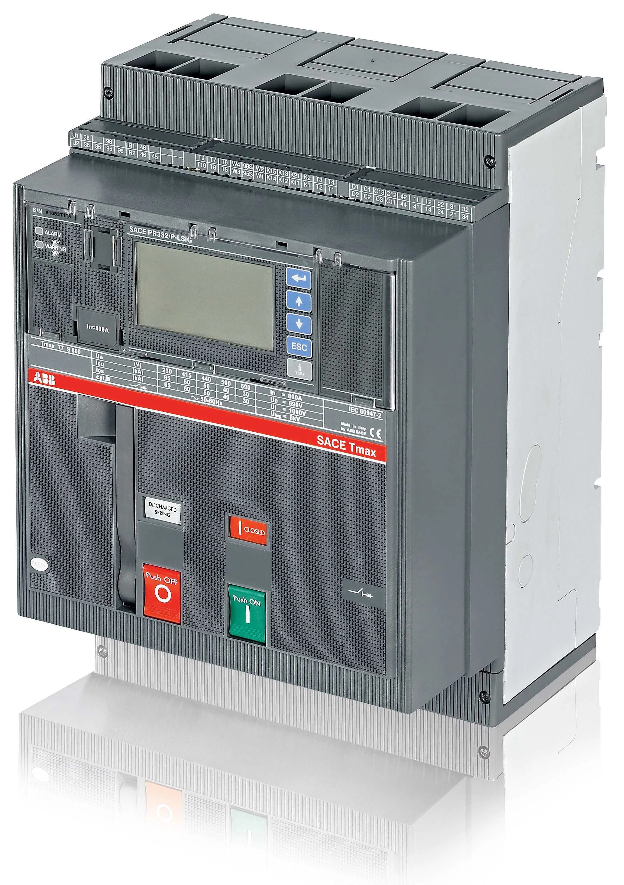 Выключатель автоматический T7V 1250 PR332/P LSIRc In=1250A 4p F F M