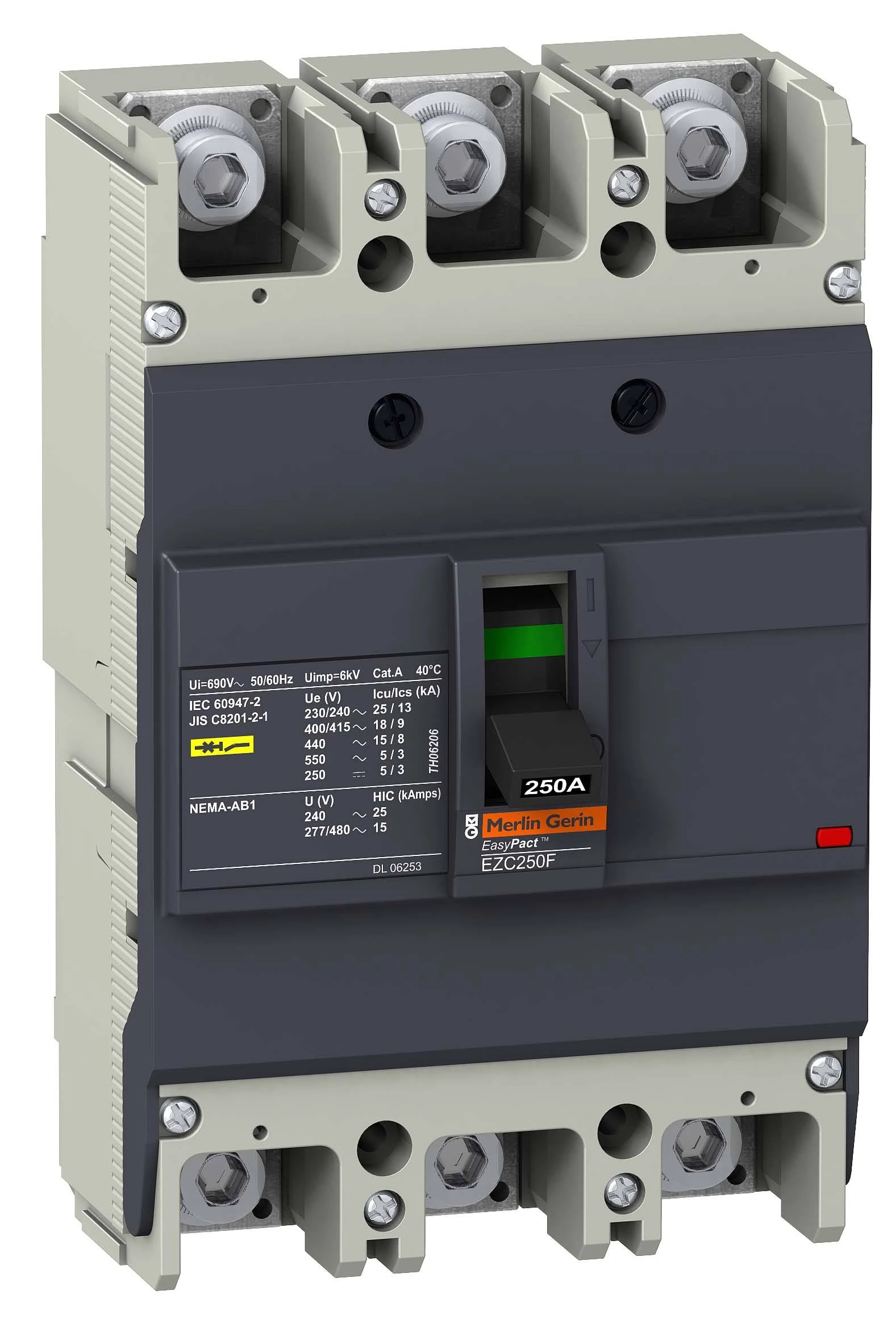 АВТ. ВЫКЛ. EZC250F 18 кА/400В 3П3Т 100 A