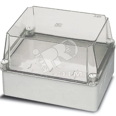 Коробка расп,гермет,пласт,винт IP55 220х170х150мм ШхВхГ прозр