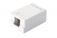 Настенная коробка, 1-портовая, под UTP модули Keystone, белая