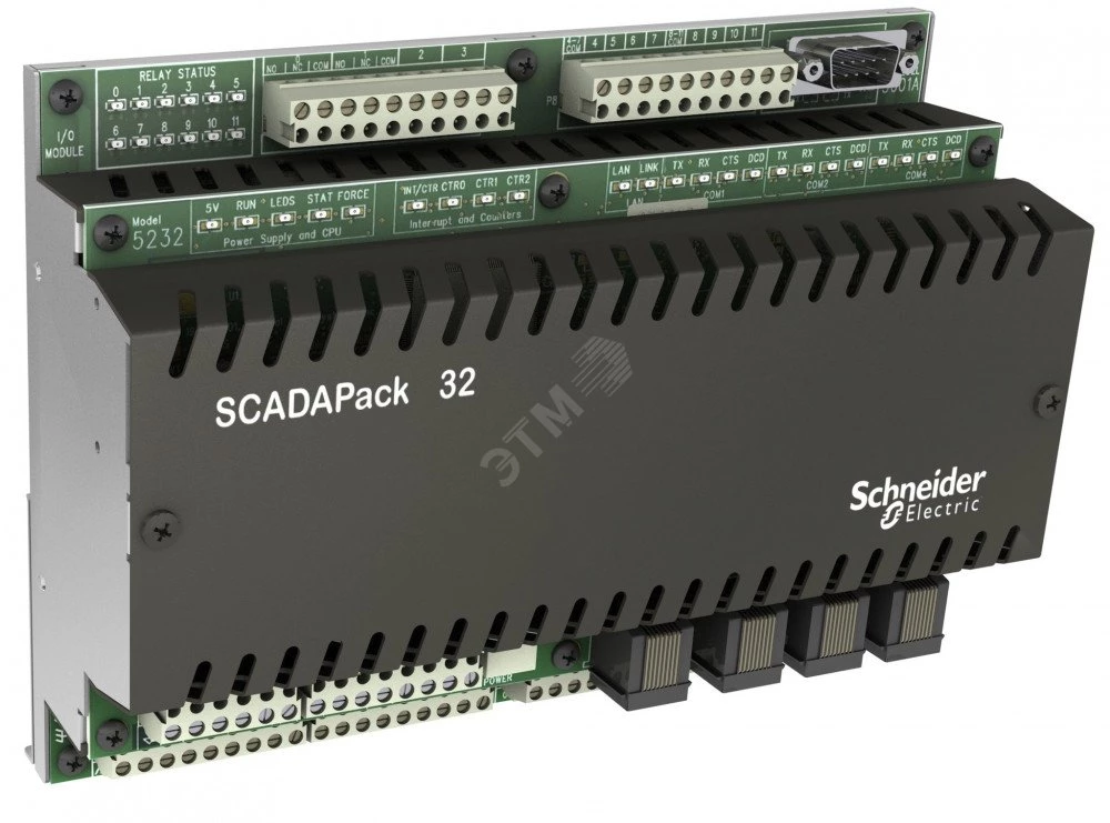 Вычислитель SCADAPack 32 RTU,4 Run/GT,Ladders, 24B,Реле,2 A/O