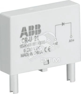 Диод и светодиод зеленый CR-U-41V 6-24B DC для реле CR-U