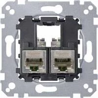 Двойная компьютерная розетка Actassi 2xRJ45 Cat5e STP