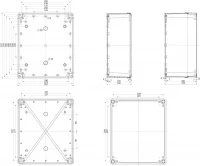 ПЛАСТ.КОРОБКА PK-UL IP66 192x164x105 NSYTBP342912