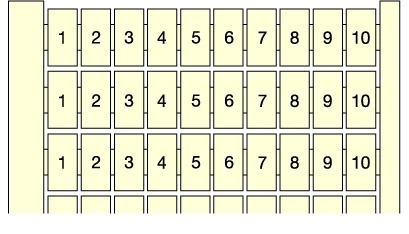 Маркировка RC65 (100 X 0), горизонтальная