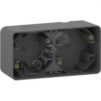 MUREVA S 2-х ПОСТОВОЙ БОКС для накл. монтажа, АНТРАЦИТ, IP55