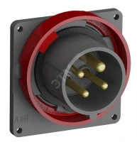 Вилка с прямым фланцем Easy&Safe 316EBU11W,16A,3P+E,IP67,11ч