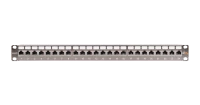 Коммутационная панель NIKOMAX 19", 1U, 24 порта, Кат.6a (Класс Ea), 500МГц, RJ45/8P8C, 110/KRONE, T568B, полный экран, с органайзером, металлик - гарантия: 5 лет расширенная / 25 лет системная