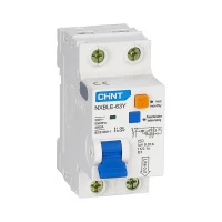 Дифференциальный автомат NXBLE-63Y 1P+N 20А 30mA электронный тип AС, х-ка D, 4,5kA (CHINT)