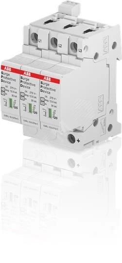 Ограничитель импульсных перенапряжений УЗИП OVR T1-T2 3L 12,5-275s P TS QS ABB 2CTB815710R0600