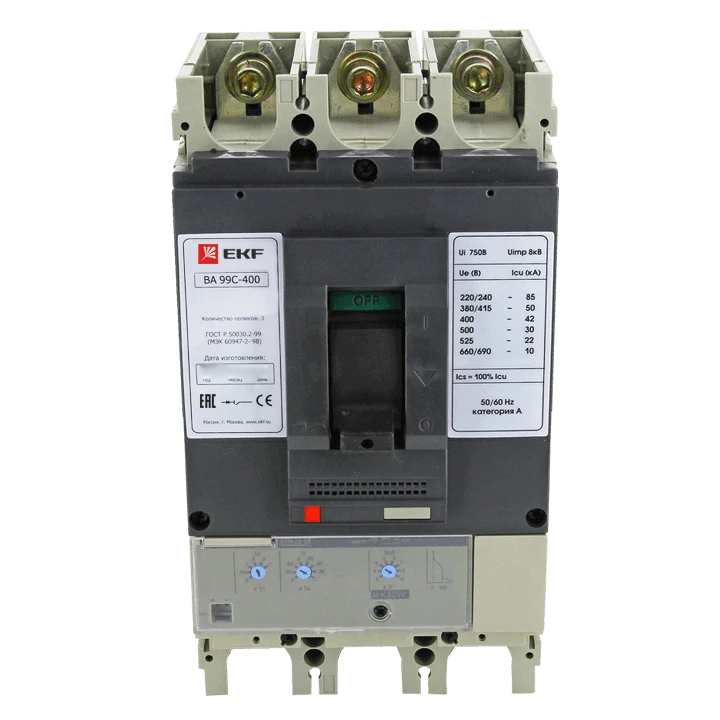 Выключатель автоматический ВА-99C (Compact NS) 400/400А 3P 45кА EKF PROxima