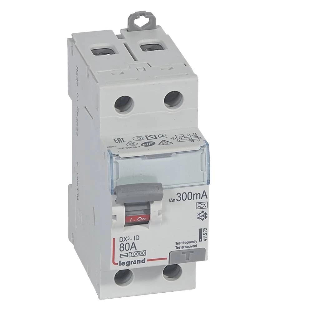 УЗО двухполюсное DX3 2П 80А 300мА-A