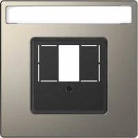 D-Life ЦЕНТРАЛЬНАЯ НАКЛАДКА для TAE/Audio/USB, НИКЕЛЬ , SD