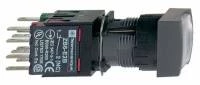 КНОПКА 16ММ 12-24В БЕЛАЯ С ПОДСВЕТКОЙ XB6CF1B5B