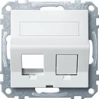 НАКЛОННАЯ ЦПЛАТА ДЛЯ KEYSTONE RJ45, БЕЛ
