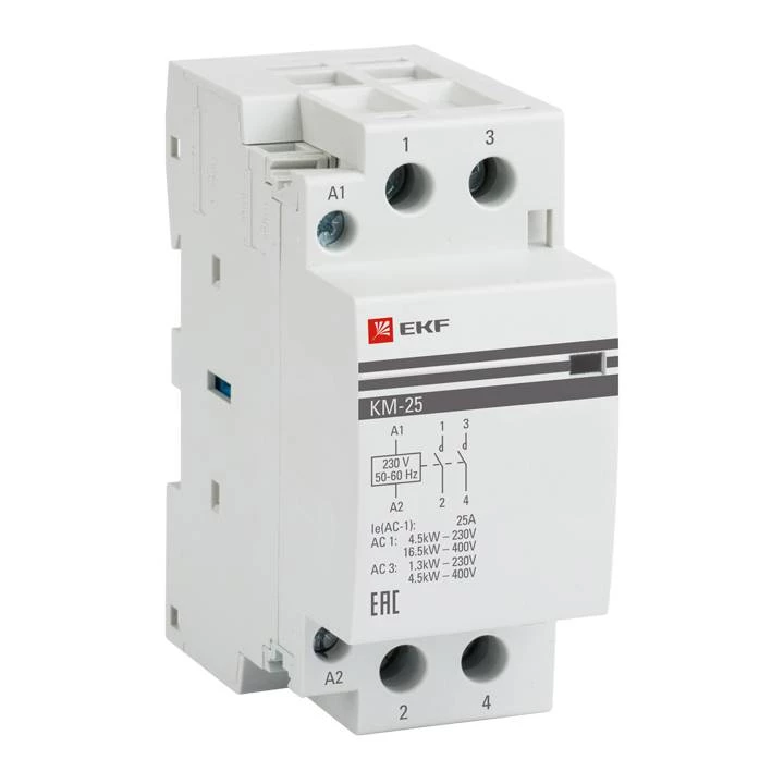 Контактор модульный КМ 25А NО+NC (2 мод.) EKF PROxima