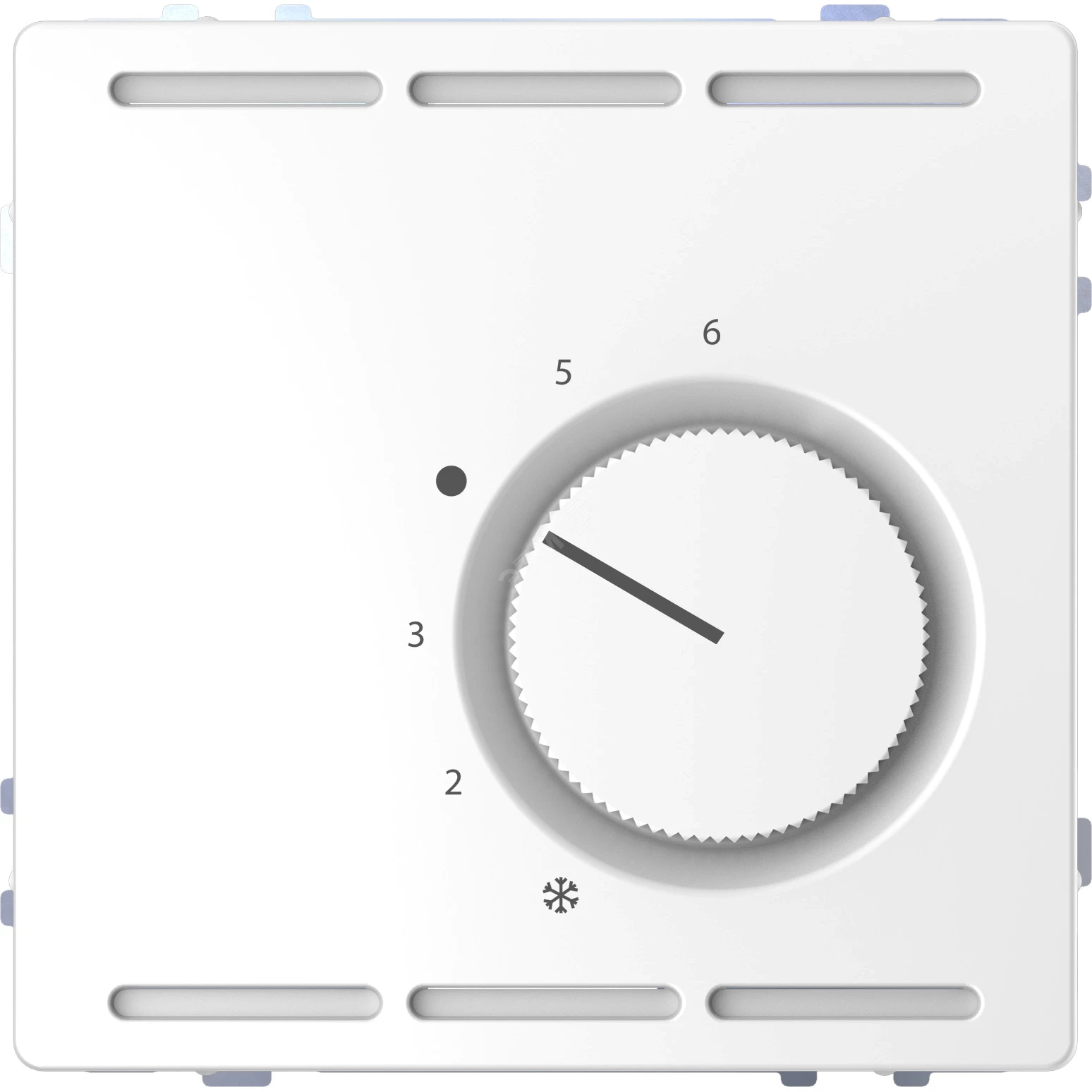 D-Life ТЕРМОРЕГУЛЯТОР с центр. пл. с перекл. конт.230В, БЕЛ. ЛОТОС, SD