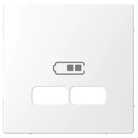 D-Life, ЦЕНТРАЛЬНАЯ НАКЛАДКА для USB механизма 2,1А, БЕЛ. ЛОТОС, SD
