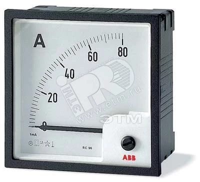 Амперметр перем,тока трансф, вкл, без шкалы AMT1-A5/96