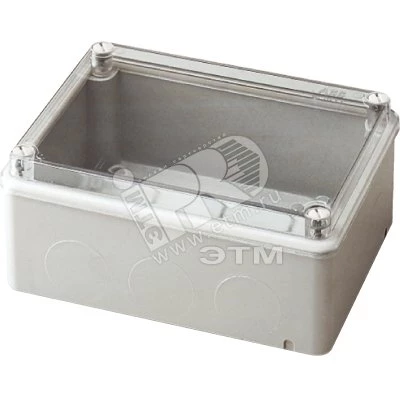 Коробка расп,гермет,пласт,винт IP55 310х240х110мм ШхВхГ прозр