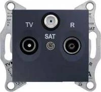 TV/R/SAT розет. оконечная, графит
