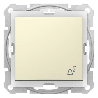кнопка "звонок" IP44 беж