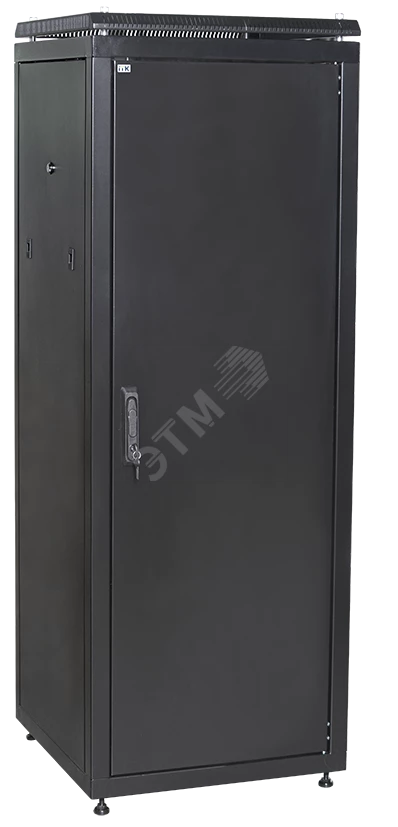 ITK Шкаф сетевой 19" LINEA N 33U 600х1000 мм металлическая передняя дверь черный