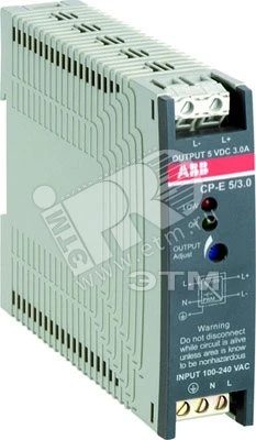 Блок питания CP-E 5/3,0 (регулир, вых, напряж) 90-265В AC / 120-370В DC, выход 5В DC /3,0A