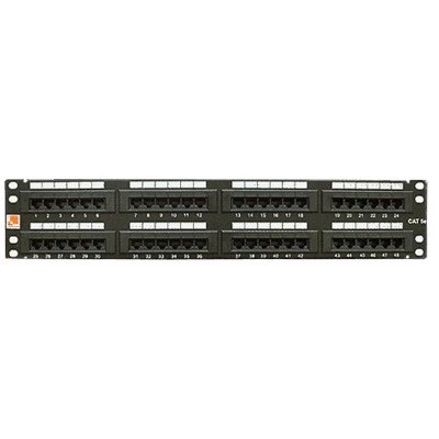 Патч-панель LANMASTER 48 портов, UTP, кат.5E, 2U LAN-PP48UTP5E