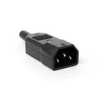 Вилка IEC 60320 C20, 16A, 250V, разборная, черная